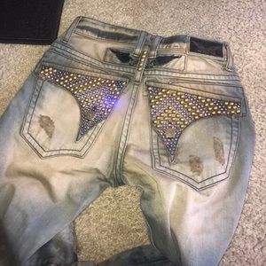 Robins jeans with flaps size 29